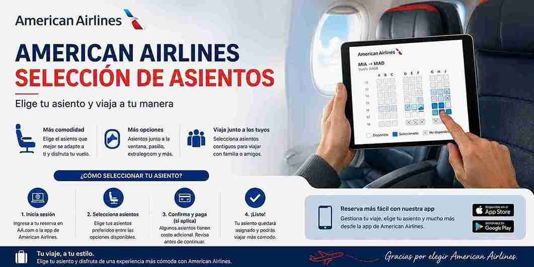 American Airlines selección de asientos: Consejos para obtener los mejores lugares